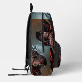ティラノサウルスレックス怖い顔、バックパック プリントバックパック (左)