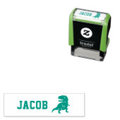 ティラノサウルスレックス恐竜シルエットキッズ名 セルフインキングスタンプ (インサイチュ)