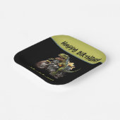 ティラノサウルスレックス恐竜バイク誕生日 ペーパープレート (傾斜あり)