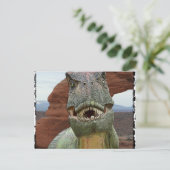 ティラノサウルスレックス恐竜 ポストカード (スタンド正面)