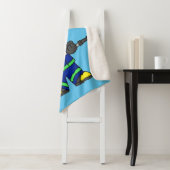 ティラノサウルスレックス消防士のイラストレーション。 シェルパブランケット (インサイチュ)