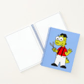 ティラノサウルスレックス理容師はさみ。 ノートブック (内部)