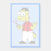 ティラノサウルスレックス理容師はさみ。 ポストイット (正面)