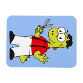 ティラノサウルスレックス理容師はさみ。 マグネット (横)