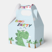 ティラノサウルスレックス/Tレックス誕生日パーティー フェイバーボックス (裏面サイド)