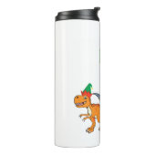 ティラノサウルス小妖精や小人分隊クリスマスT-レックス恐竜キリスト タンブラー (回転左)