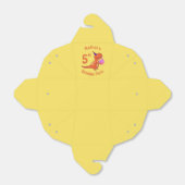 ティラノサウルス恐竜の漫画誕生日 フェイバーボックス (折り畳みなし)