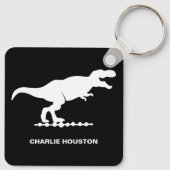 ティラノサウルス恐竜シルエットキーチェーン キーホルダー (裏面)