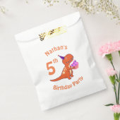 ティラノサウルス恐竜子供の誕生日 フェイバーバッグ (封をした状態)