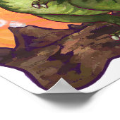 ティラノサウルス書レックス物 ポスター (角)