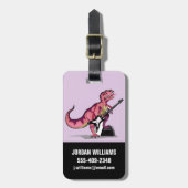 ティラノサウルス遊レックスのギター。 ラゲッジタグ (正面縦)