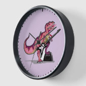 ティラノサウルス遊レックスのギター。 壁時計 (傾斜)