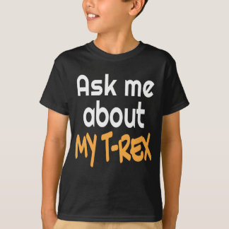 ティラノサウルス頼のレックスのトレックスのシャツについて Tシャツ
