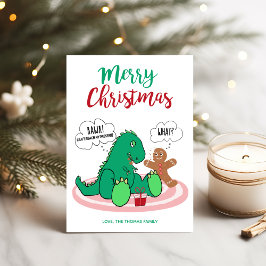 ティラノサウルス おもしろ ギンガー・クッキー クリスマス