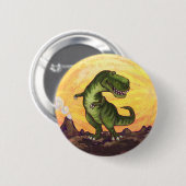 ティラノサウルス ギフト & アクセサリー 缶バッジ (正面&裏面)