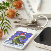 ティラノサウルス・クリスマス キーホルダー (正面右)