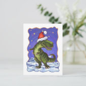 ティラノサウルス・クリスマス シーズンポストカード (スタンド正面)