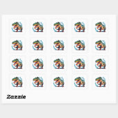 ティラノサウルス スクエアシール (シート)