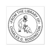 ティラノサウルス、トリケラトプス 恐竜図鑑 書籍 セルフインキングスタンプ (デザイン)