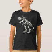 ティラノサウルス - ハロウィン トレックス 化石 ファン Tシャツ (正面)