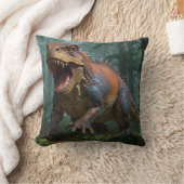 ティラノサウルス「ボス」おもしろい クッション (ブランケット)