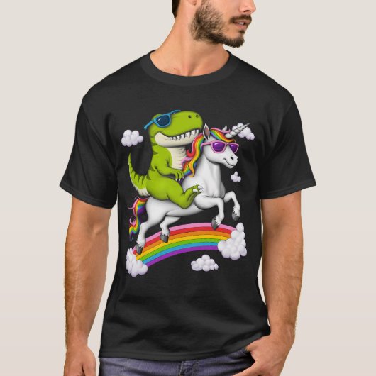 ティラノサウルス+ユニコーン Tシャツ (正面)