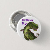 ティラノサウルス・レックスのパーティーの中心 缶バッジ (正面&裏面)