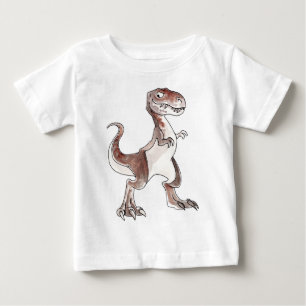 ティラノサウルス・レックスのレックスの乳児のTシャツ ベビーTシャツ