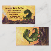 ティラノサウルス・レックスのレックスの執筆物 名刺 (正面/裏面)