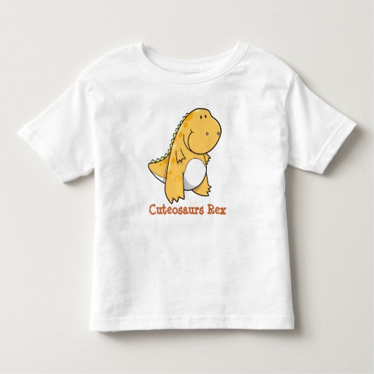 ティラノサウルス・レックスのレックスの恐竜のCuteosaursのTシャツ トドラーTシャツ (正面)