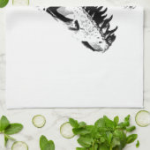 ティラノサウルス・レックスのレックス キッチンタオル (折り畳み)