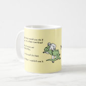 ティラノサウルス・レックスのレックスTのレックスのタイムマシンのマグ コーヒーマグカップ (正面左)