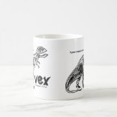 ティラノサウルス・レックスはマグを苛立たせます コーヒーマグカップ (中央)