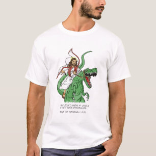 ティラノサウルス・レックスイエス・キリスト Tシャツ
