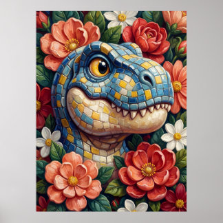 ティラノサウルス・レックス 壁画 ポスター 印刷 T-Rex