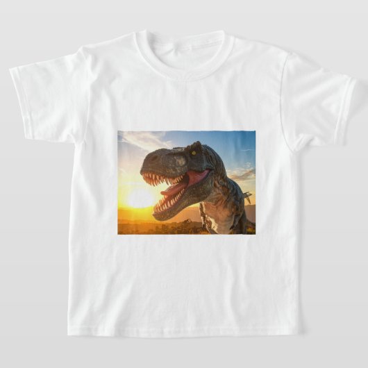 ティラノサウルス・ロアデザイン Tシャツ (レイダウン)