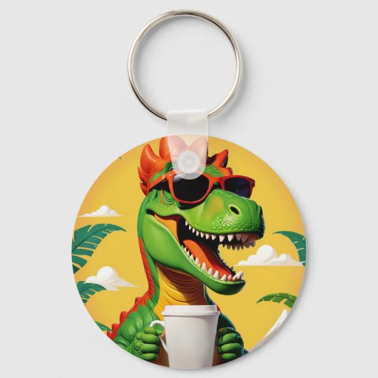 ティラノサウルス 恐竜 フリー素材  キーホルダー (正面)