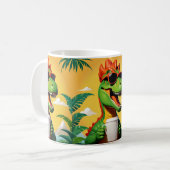 ティラノサウルス 恐竜 フリー素材 コーヒーマグカップ (正面左)