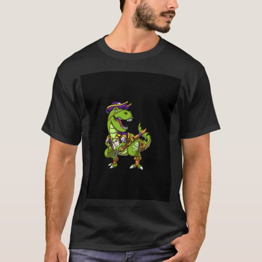 ティラノサウルス+海賊 Tシャツ (正面)