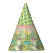 ティラノサウルスTレックス復活祭バニーパーティーハットディノ パーティーハット (右)