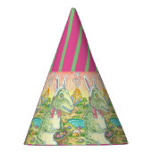 ティラノサウルスTレックス復活祭バニーパーティーハットディノ パーティーハット (右)