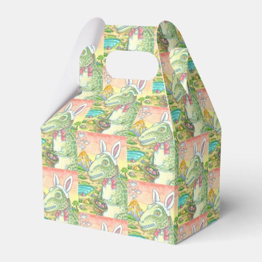 ティラノサウルスTレックス復活祭バニー切妻の好意ボックス フェイバーボックス (正面サイド)