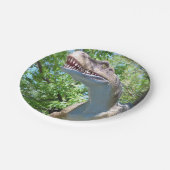 ティラノサウルスTレックス恐竜 ペーパープレート (アングル)