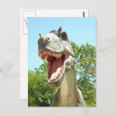 ティラノサウルスTレックス恐竜 ポストカード (正面/裏面)