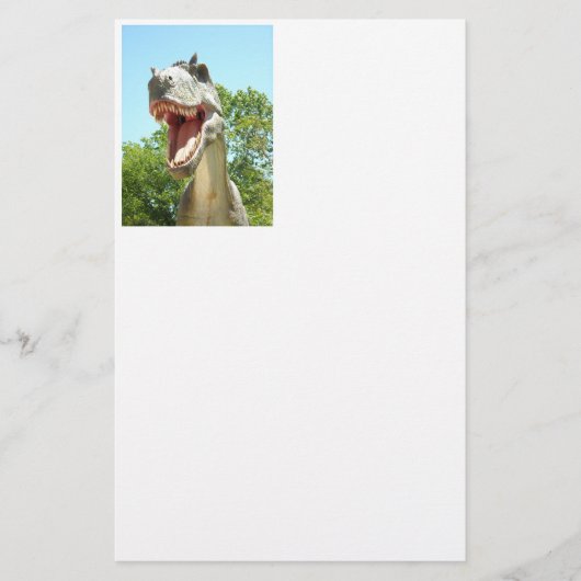 ティラノサウルスTレックス恐竜 便箋 (正面)