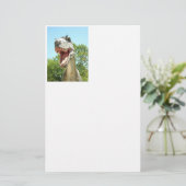 ティラノサウルスTレックス恐竜 便箋 (スタンド正面)