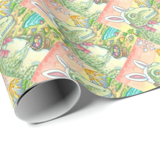 ティラノサウルスTレックス、ディーノイースターラッピング紙 ラッピングペーパー (ロールコーナー)