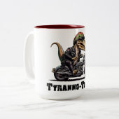 ティラノトルク恐竜 ツートーンマグカップ (正面左)