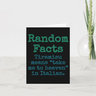 ティラミスは私を天国に連れて行イタリアンく – Triv カード