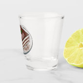 ティラミスケーキ漫画イラストレーション ショットグラス (右)